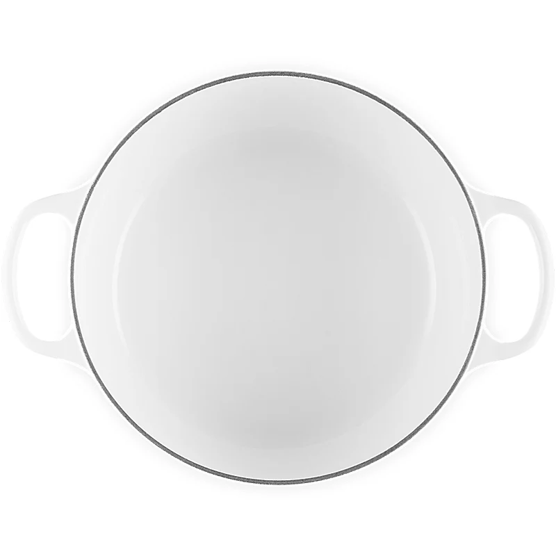 Le Creuset Bräter Signature Blume 26 cm White