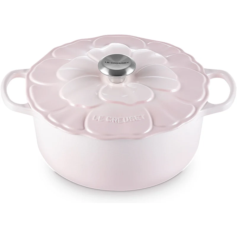 Le Creuset Bräter Signature Blume 26 cm Shell Pink
