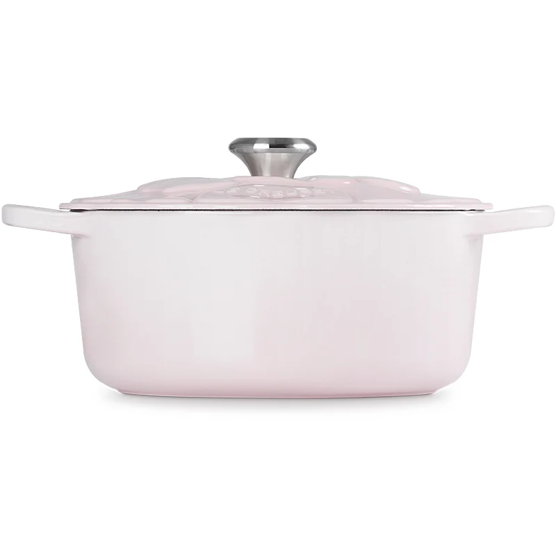 Le Creuset Bräter Signature Blume 26 cm Shell Pink