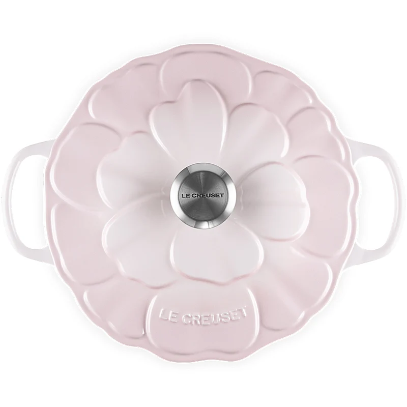 Le Creuset Bräter Signature Blume 26 cm Shell Pink