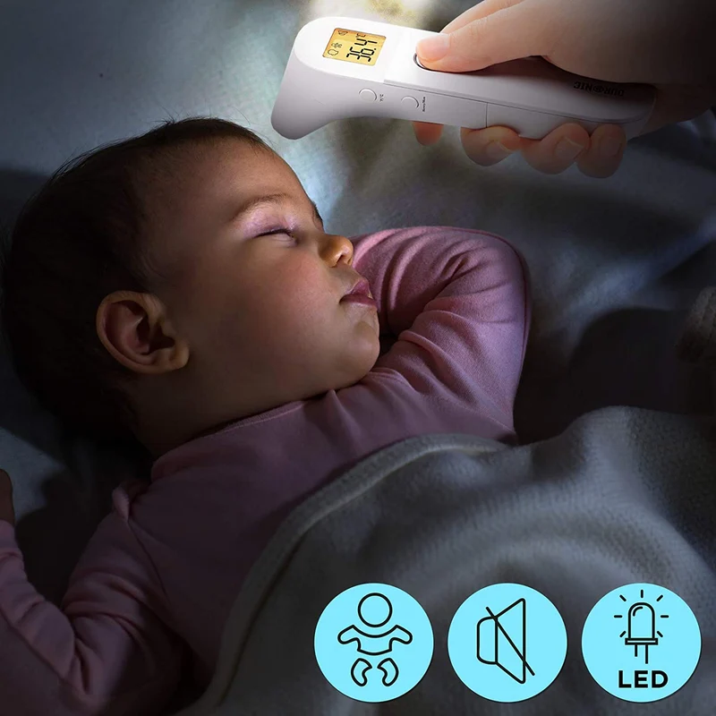 Duronic IRT3W 3 in 1 Infrarot-Thermometer | Strinthermometer kontaktlos | Digitale Fiebermessung | Für Babys, Kinder, Erwachsene und Gegenstände | Einfache Bedienung und genaues Ergebnis