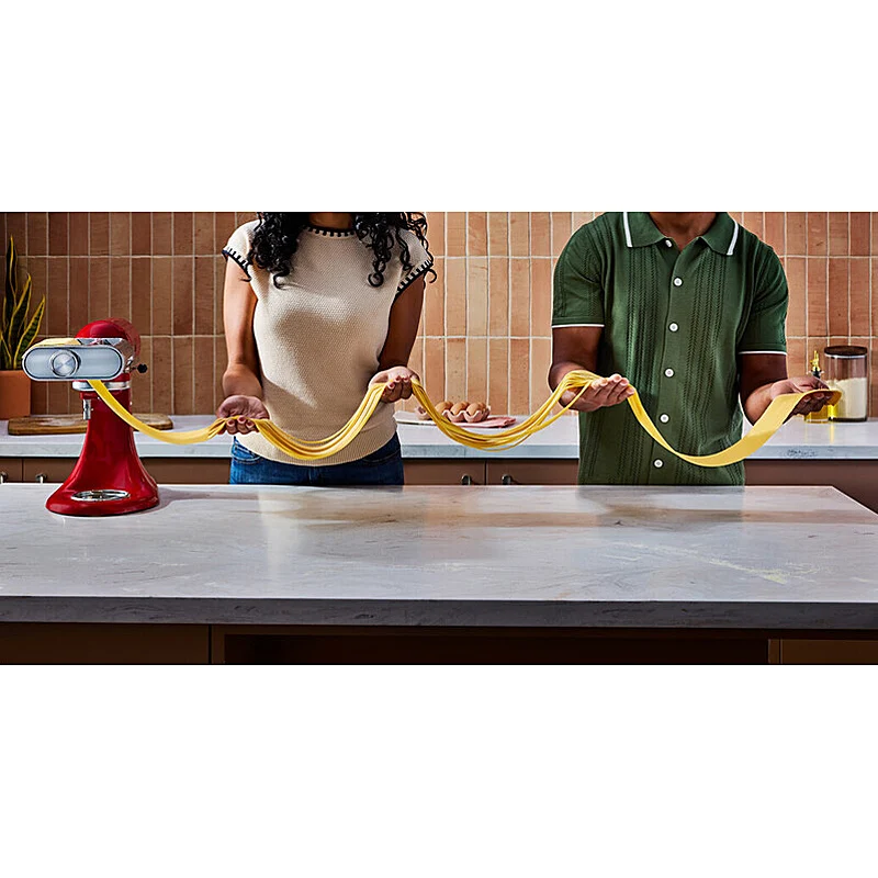 KitchenAid 3-in-1 Nudelvorsatz Edelstahl 5KSM3MPA - Pastaaufsatz für Artisan