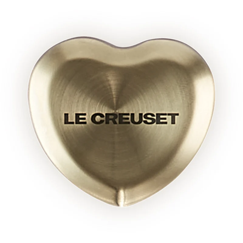 Le Creuset Herzknopf goldfarben