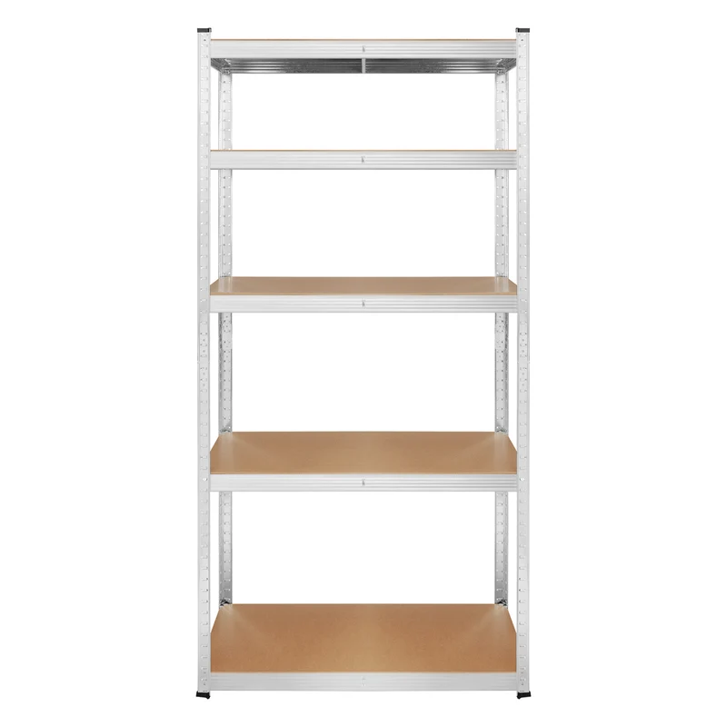 Metal storage rack, 5 shelves, maximum load capacity of 750 kg, 180x90x40, silver, Rebel