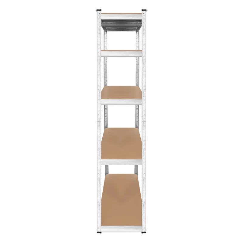 Metal storage rack, 5 shelves, maximum load capacity of 750 kg, 180x90x40, silver, Rebel