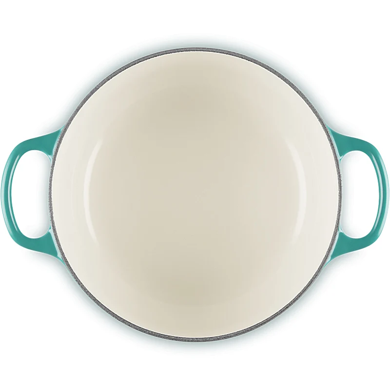 Le Creuset Bräter Signature rund 20 cm Bleu Riviera