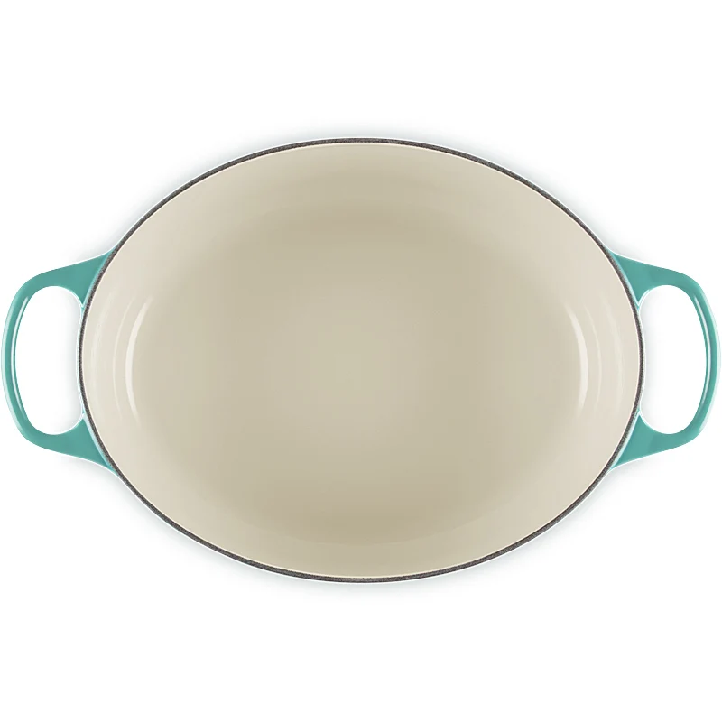 Le Creuset Bräter Signature oval 29 cm Bleu Riviera