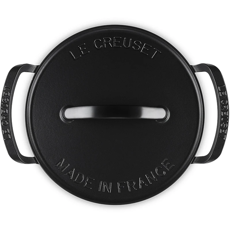 Le Creuset BBQ Outdoor Bräter flach 29 cm Schwarz Matt