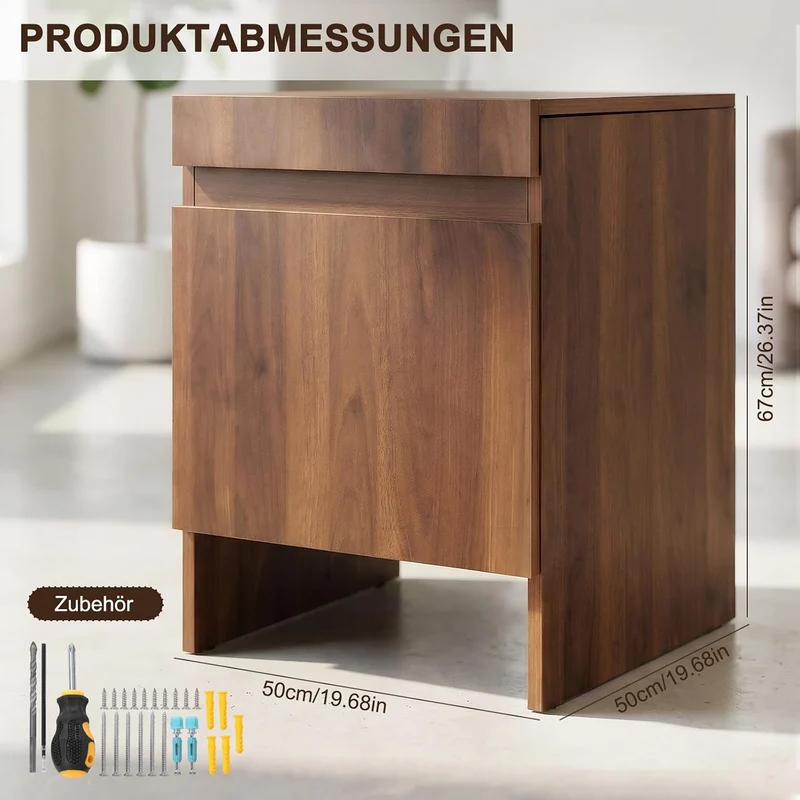 Robot Vacuum Storage Cabinet with Doors Robot Vacuum Cabinet with Pull-Out Top Wood Freestanding Rac