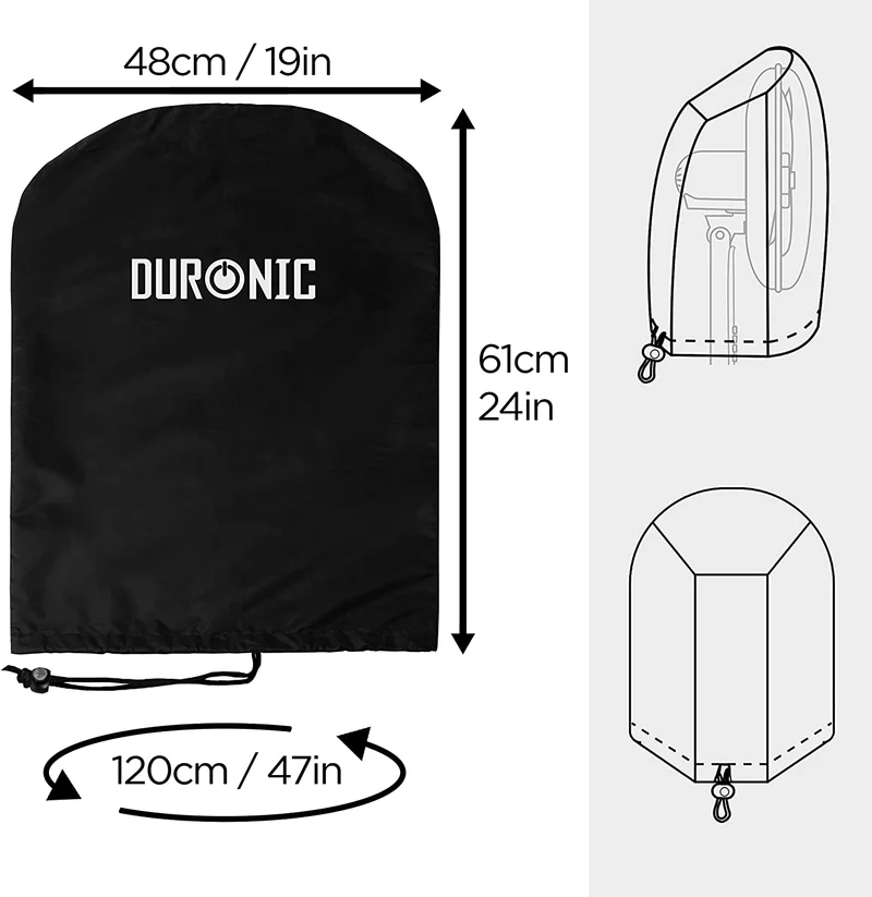 Duronic FAN COVER Ventilator Staubschutz | Haube für Ventilatoren bis 40 cm | Abdeckung für Standventilator Tischventilator | Schutzhülle Schutzabdeckung Abdeckhaube für Tischventilator Wandventilator