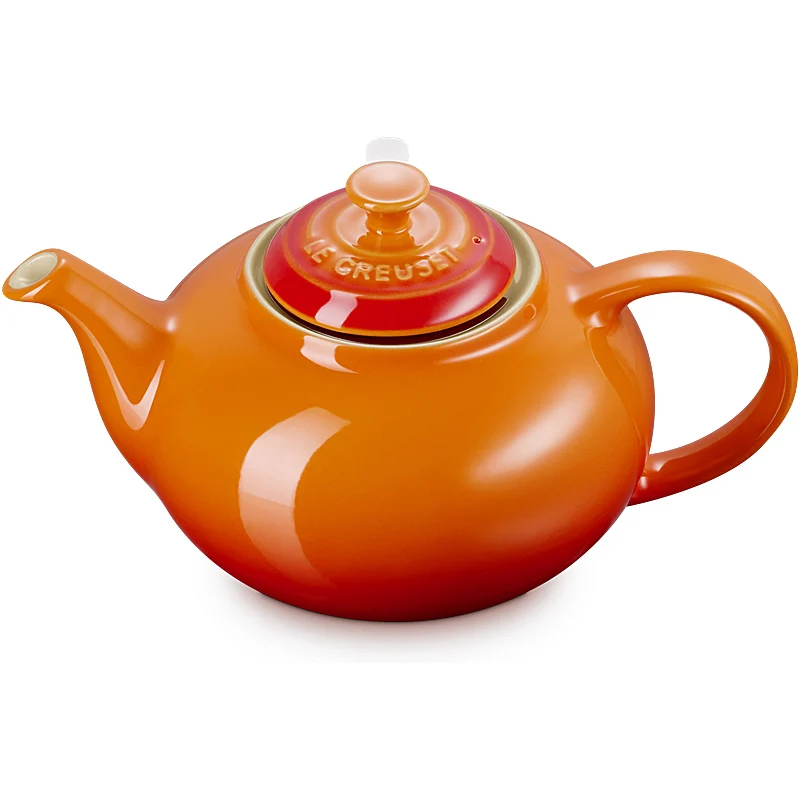 Le Creuset Teekanne mit Sieb 1,3 l Ofenrot