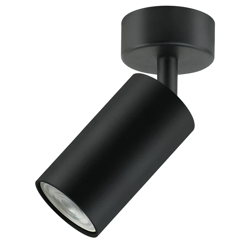 Maclean MCE451 B Ceiling and Wall Lamp Spot Moving Aluminium, 1xGU10, 55x100mm, matte black