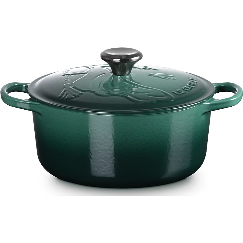 Le Creuset Wicked Collection - runder Bräter Elphaba aus Gusseisen, 24 cm / 4,2 l
