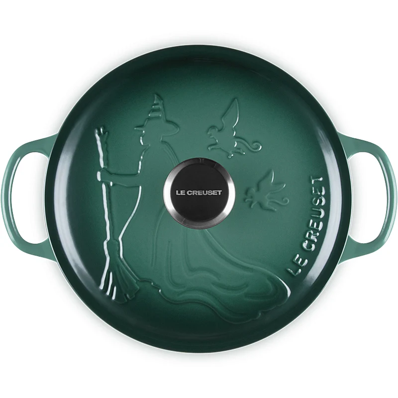 Le Creuset Wicked Collection - runder Bräter Elphaba aus Gusseisen, 24 cm / 4,2 l