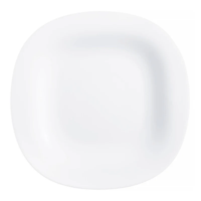 Luminarc Carine Neo White 18-Piece Dining Set 6x Dinner Plate, 6x Soup Plate, 6x Dessert Plate Rounded Square
