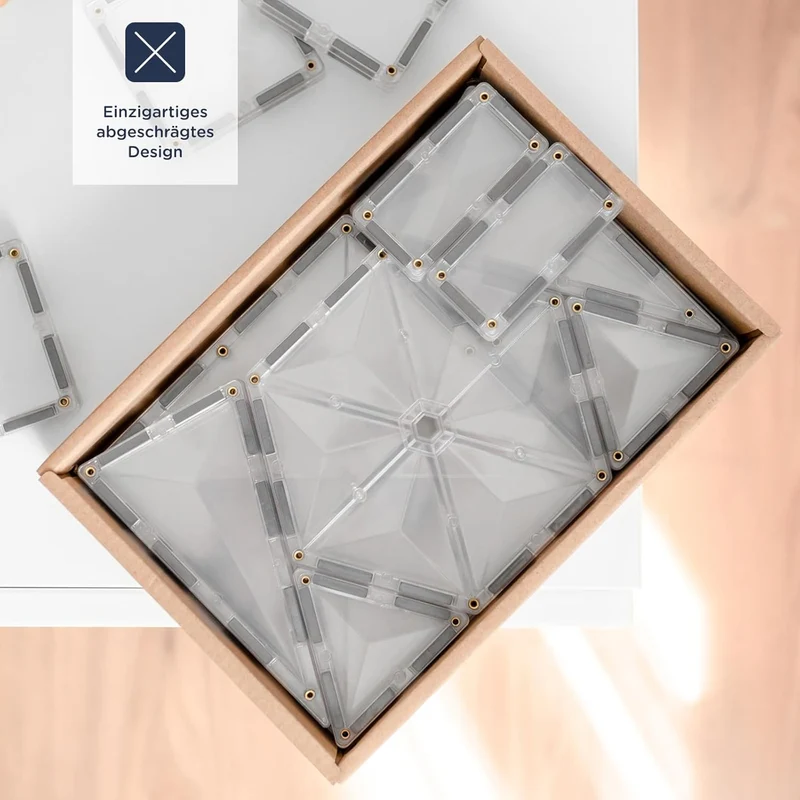 CONNETIX Magnetbausteine Klar Starterpaket, 34 Stück