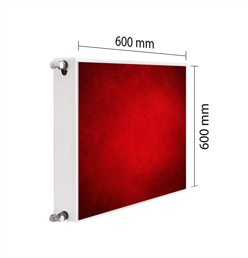 Magnet Heizkörperverkleidung Heizkörperabdeckung Heizung Schutz, 60x60 Motiv ROT 60x60 cm, 60x60 cm