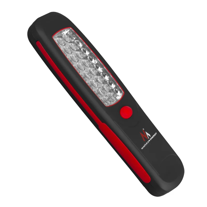 2 Maclean COB LED workshop lamps, magnet, hook, MCE03 + 6 R-06 R06 AA LR06 1.5V VARTA Longlife Power batteries