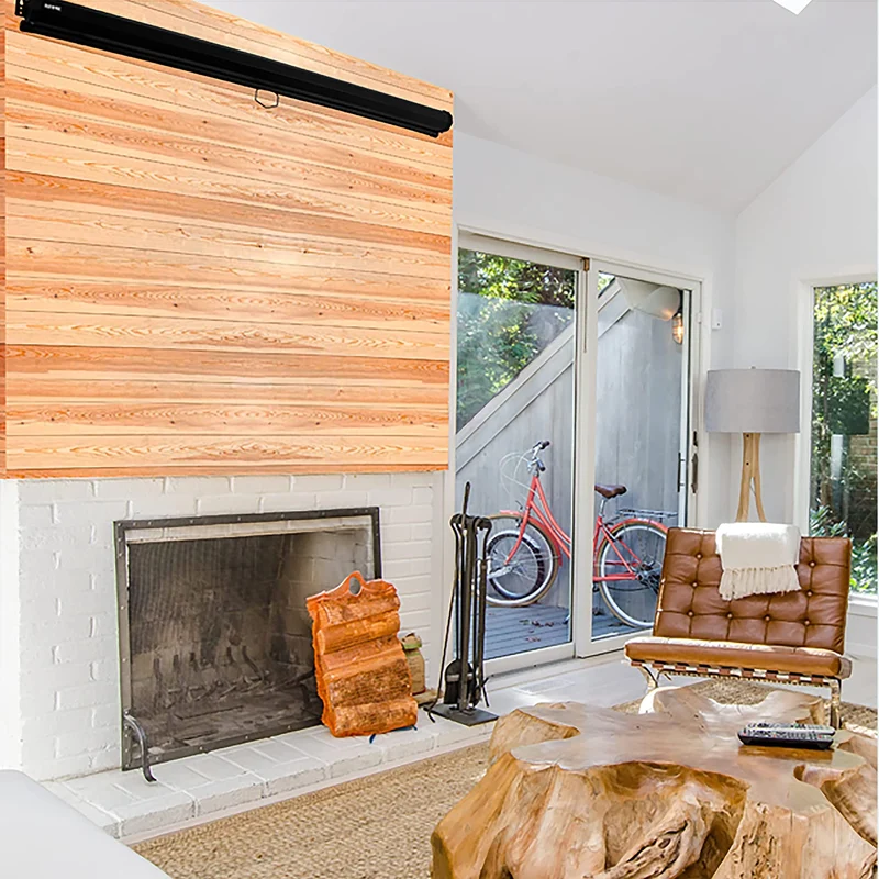 Duronic MPS90 Leinwand | 4:3 Rolloleinwand 90" Zoll 183 x 137 cm | Heimkino mit 4K Full HD 3D | Gain 1.0 | Projektionsleinwand für Decken und Wandmontage | Beamerleinwand für Büro und Präsentationen
