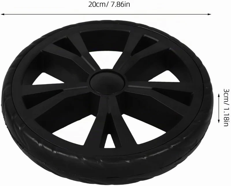 MAGICLULU Einkaufswagenräder 20 Cm Ersatzräder Für Marktwagen Und Gepäckwagen Robuste Treppensteiger