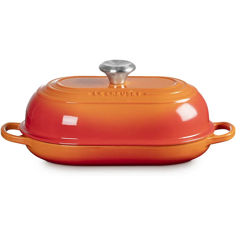 Le Creuset Brot Bräter Signature oval 29 cm Ofenrot