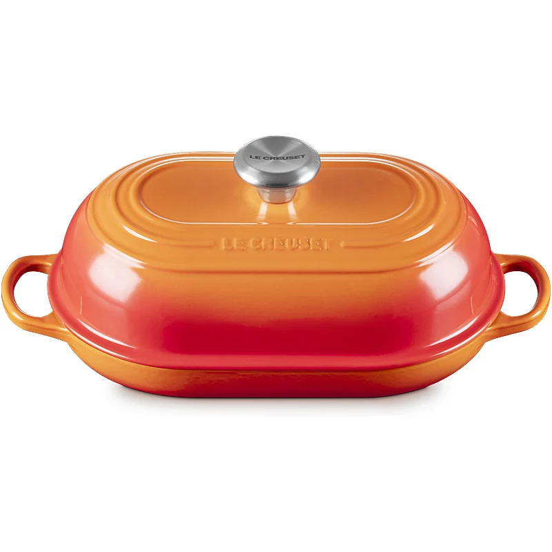 Le Creuset Brot Bräter Signature oval 29 cm Ofenrot