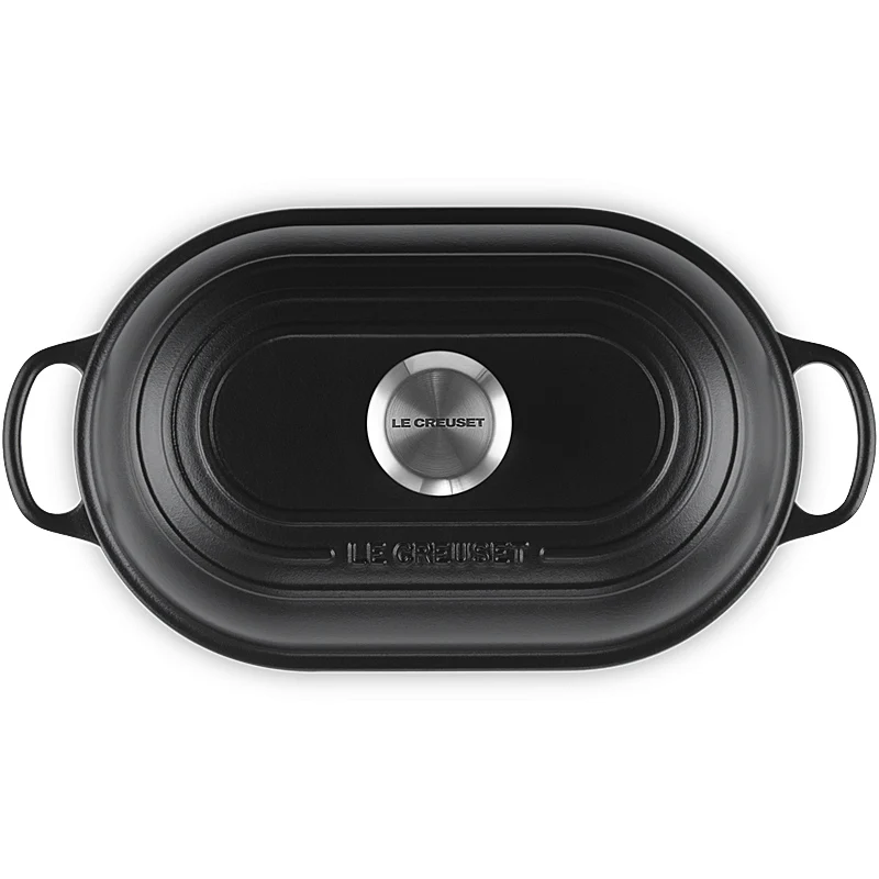 Le Creuset Brot Bräter Signature oval 29 cm Schwarz Matt