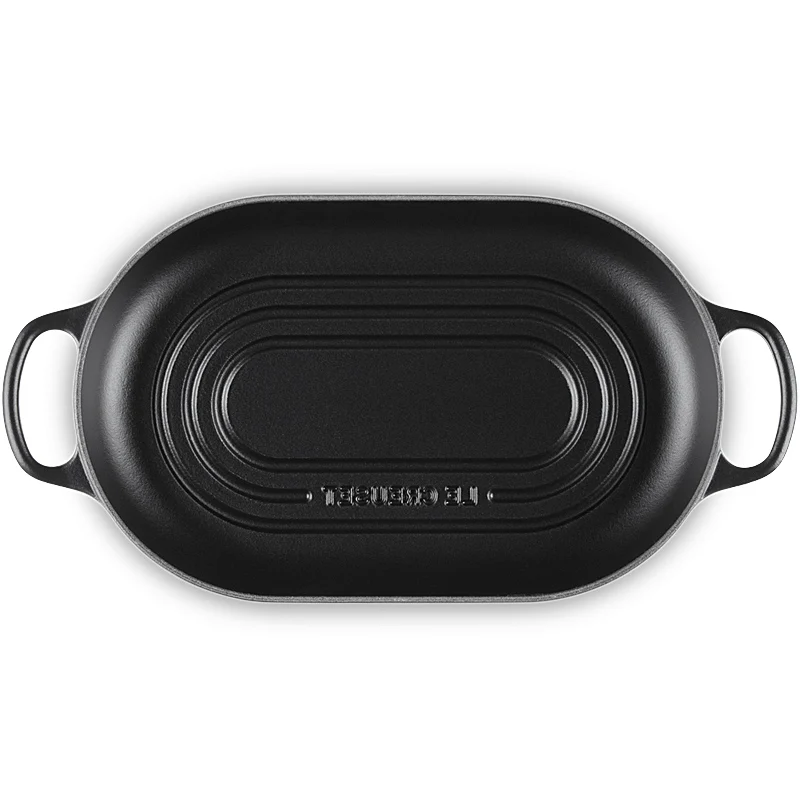 Le Creuset Brot Bräter Signature oval 29 cm Schwarz Matt
