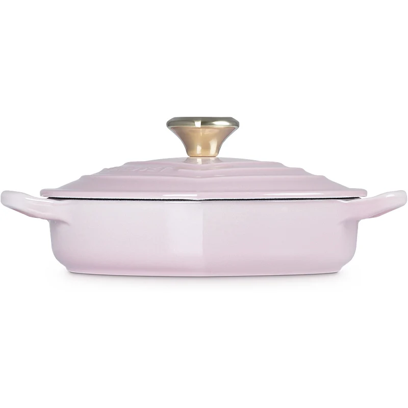 Le Creuset Gourmet-Profitopf Herz mit Herzdeckelknopf 20 cm Shell Pink