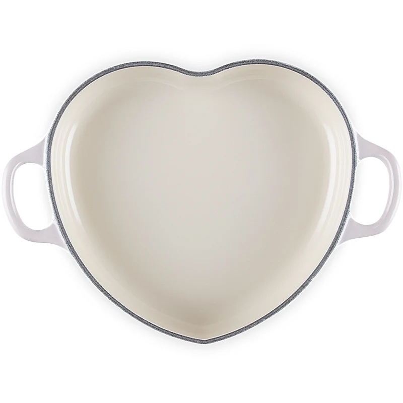 Le Creuset Gourmet-Profitopf Herz mit Herzdeckelknopf 20 cm Shell Pink
