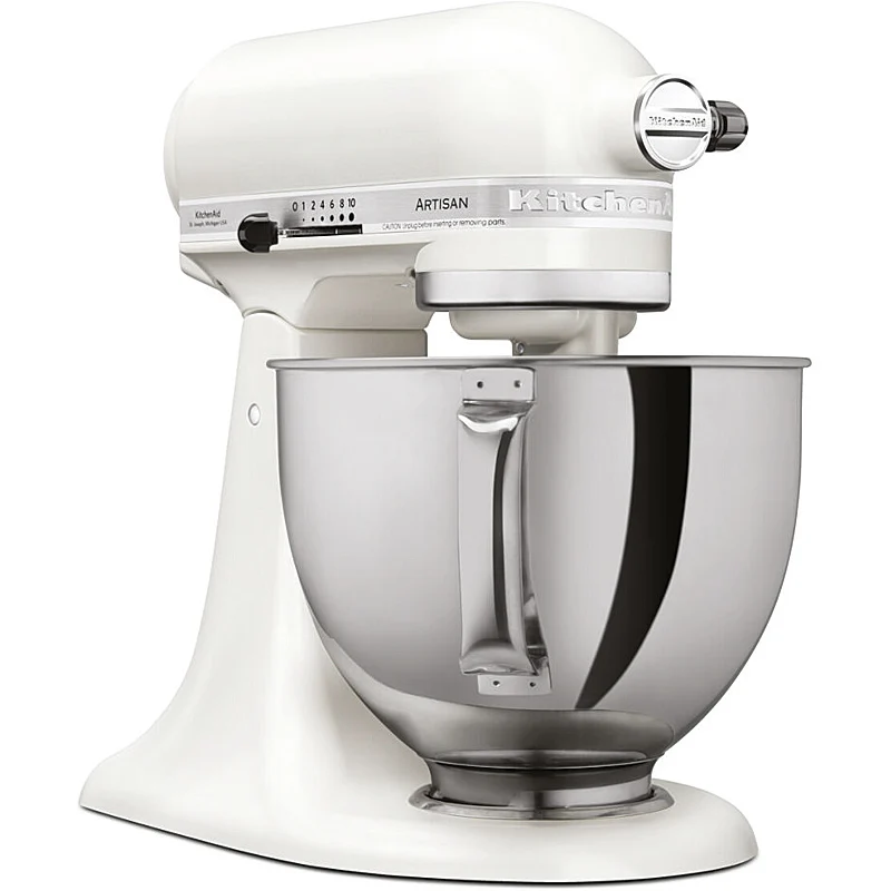 KitchenAid Artisan 5KSM175PSEPL Küchenmaschine 4,8L in Porcelain White mit Zubehör
