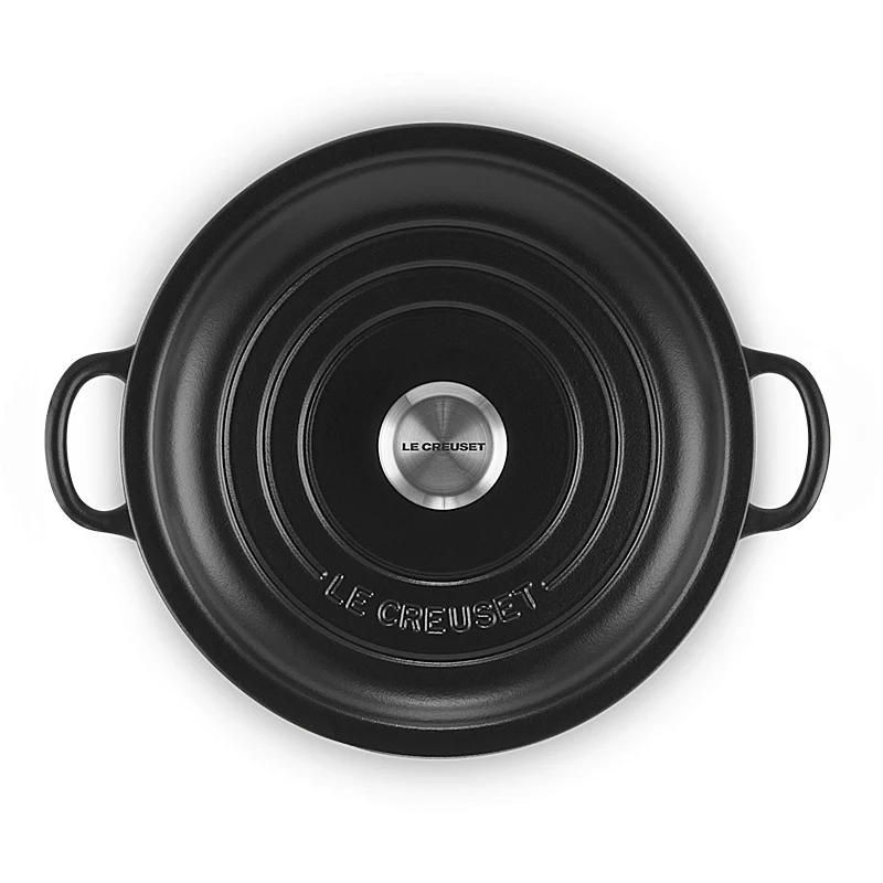 Le Creuset Gourmet-Profitopf Signature 28 cm Schwarz Matt