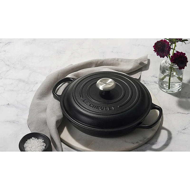 Le Creuset Gourmet-Profitopf Signature 28 cm Schwarz Matt