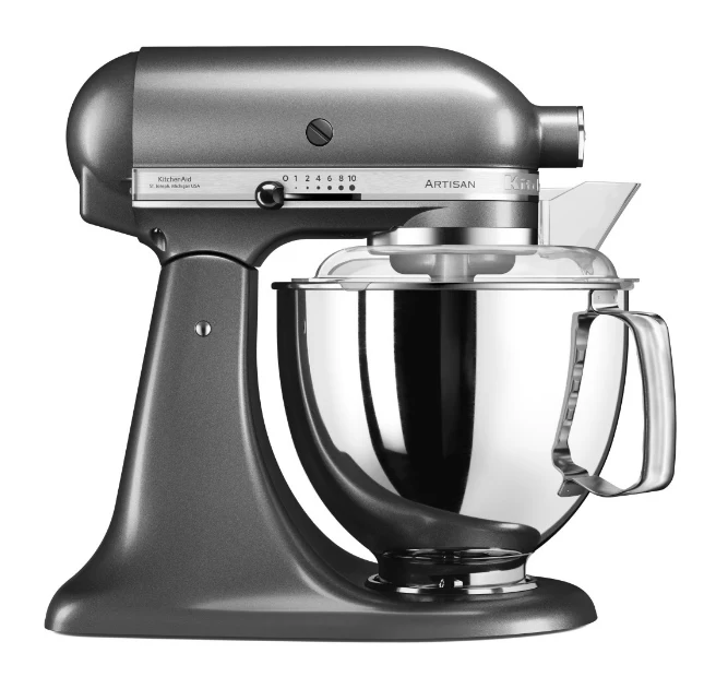KitchenAid 4,8 L 5KSM175 Artisan Küchenmaschine Meatlover mit Ganzmetall- Fleischwolf und Spritzgebäckvorsatz
