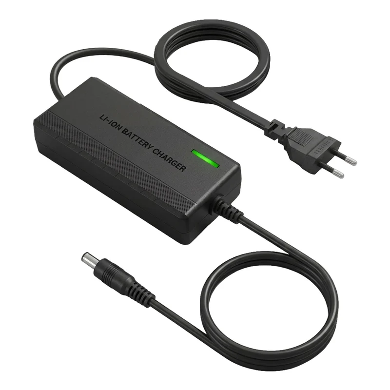 Maclean Energy Universal Charger/Power Supply for Scooters, 54.6V DC, 2A, Max 110W, Fast Charging, 6 Plugs, MCE665