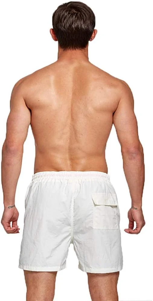 JustSun Badehose Herren Schnelltrocknend Boardshorts mit Mesh-Futter und Verstellbarem Tunnelzug M D