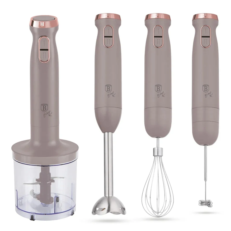 BerlingerHaus Stabmixer Set Matt Taupe – 6-in-1 – 800 W