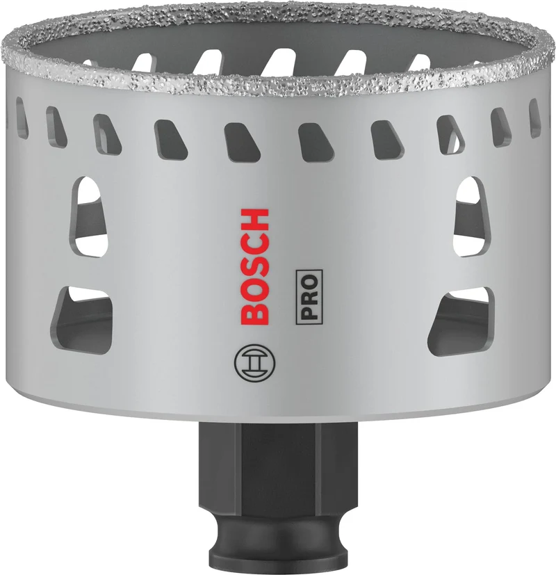 Bosch 1x PRO Tile Power Change Plus Lochsäge (für Harte Fliesen, Weiche Fliesen, Ø 68 mm, Profession