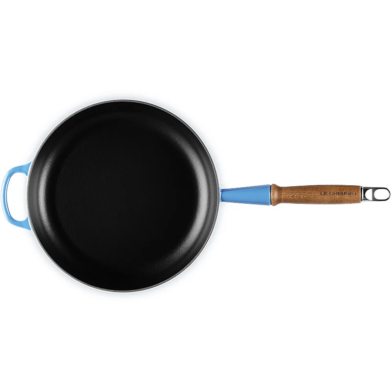 Le Creuset Bratpfanne mit Holzgriff Signature 26 cm Azure