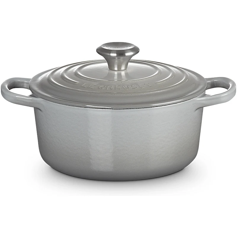 Le Creuset Bräter rund Signature 18 cm Perlgrau