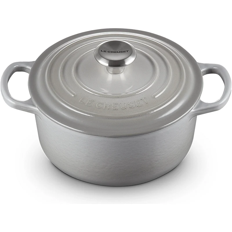 Le Creuset Bräter rund Signature 18 cm Perlgrau