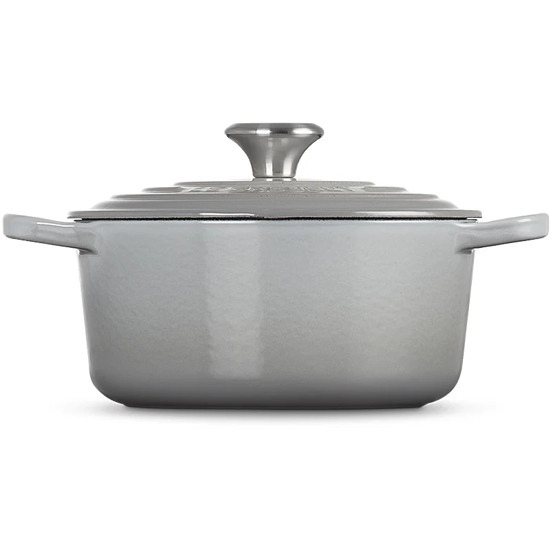 Le Creuset Bräter rund Signature 18 cm Perlgrau