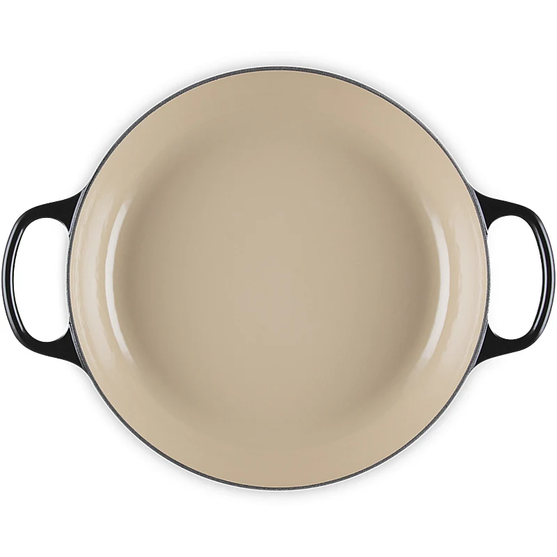 Le Creuset Gourmet-Profitopf m. Glasdeckel Signature 30 cm Schwarz Glänzend