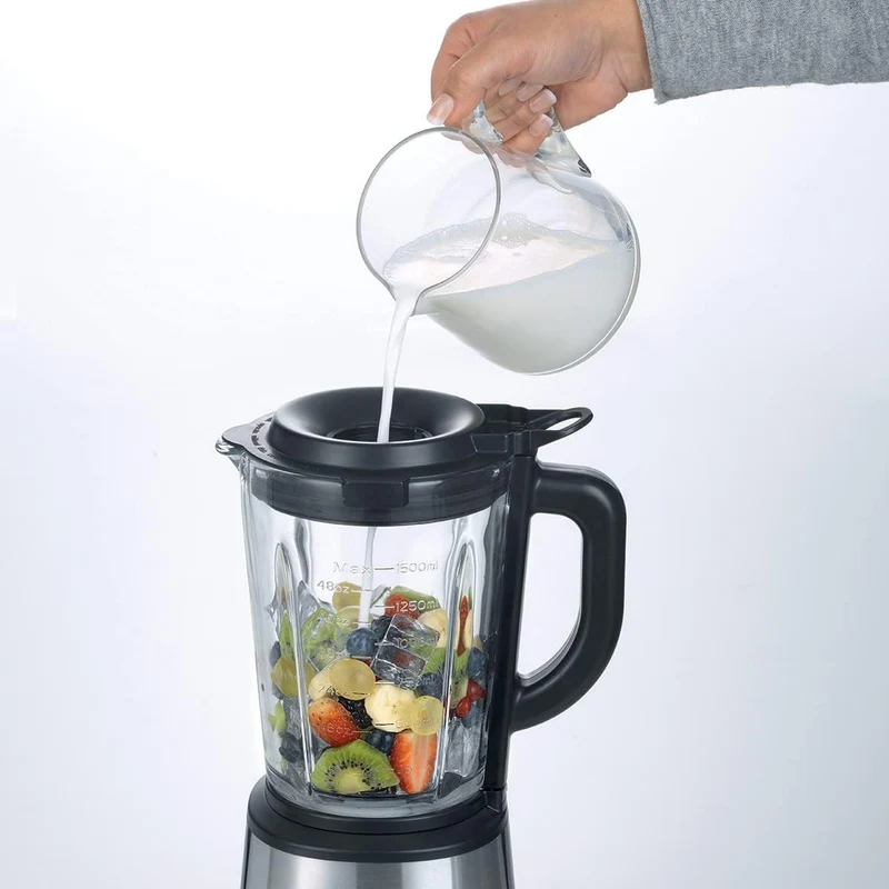 Ariete Power Blender 579, Mixer, 4 Edelstahlklingen, 2 Geschwindigkeiten + Pulse-Funktion, Rutschfes