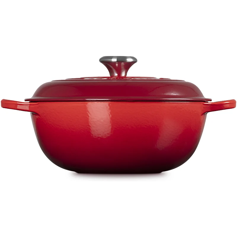 Le Creuset Stew Pot rund Signature 26 cm Kirschrot