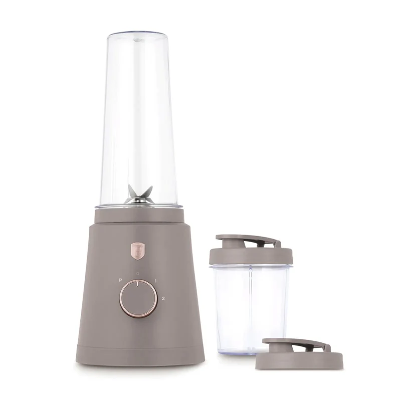 BerlingerHaus Smoothie-Maker to Go Matt Taupe - Inklusive 2 Becher - 320W