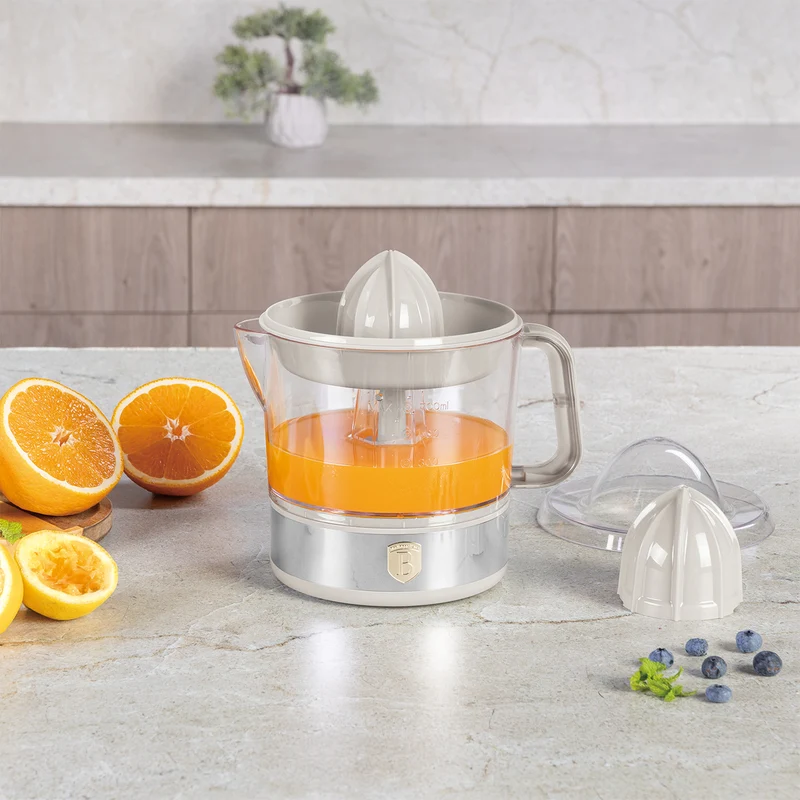 BerlingerHaus Elektrische Zitruspresse / Orangenpresse Matt Creme - 0,7 L - 40 W
