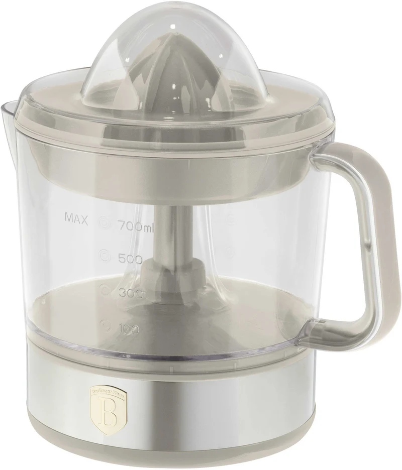 BerlingerHaus Elektrische Zitruspresse / Orangenpresse Matt Creme - 0,7 L - 40 W