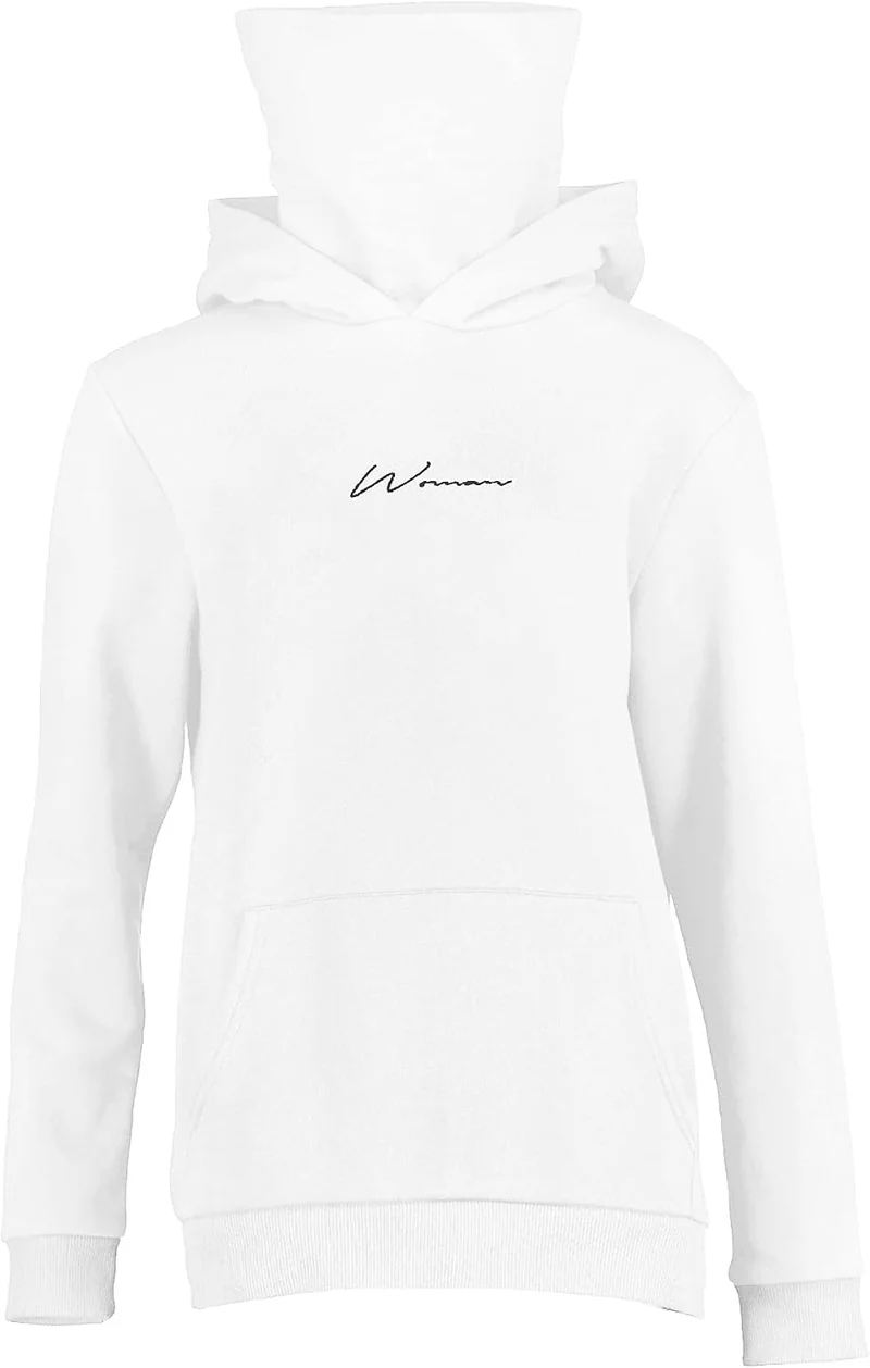 TrendiMax Damen Hoodie Kapuzenpullover Langarm Sweatshirt Winter Pullover Hochkragen Sweatjacke Kapu