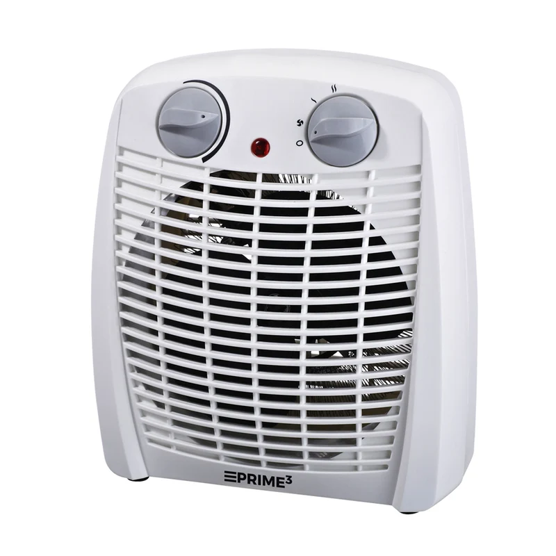 PRIME3 SFH11 2000W Fan Heater Portable Adjustable up to 15 m? 3 Modes Overheating Protection Auto Shut Off Tip-Over Switch